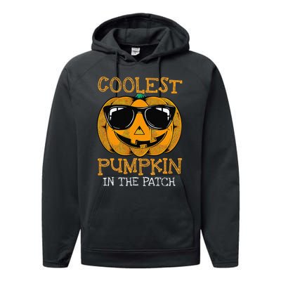 Coolest Pumpkin In The Patch Halloween Performance Fleece Hoodie