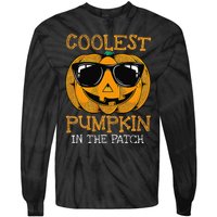 Coolest Pumpkin In The Patch Halloween Tie-Dye Long Sleeve Shirt