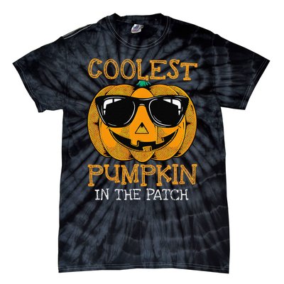 Coolest Pumpkin In The Patch Halloween Tie-Dye T-Shirt