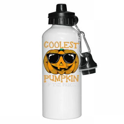 Coolest Pumpkin In The Patch Halloween Aluminum Water Bottle