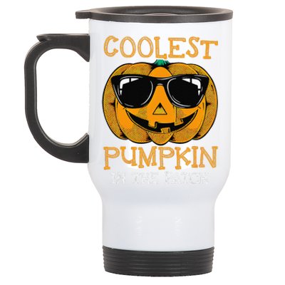 Coolest Pumpkin In The Patch Halloween Stainless Steel Travel Mug