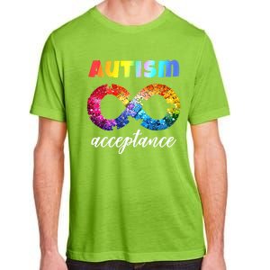 Colorful Puzzle Infinity Acceptance Autism Funny Gift Adult ChromaSoft Performance T-Shirt