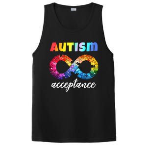 Colorful Puzzle Infinity Acceptance Autism Funny Gift PosiCharge Competitor Tank