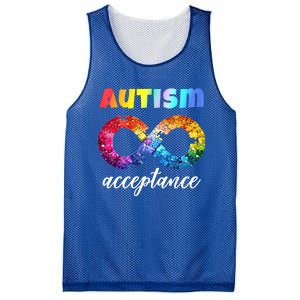 Colorful Puzzle Infinity Acceptance Autism Funny Gift Mesh Reversible Basketball Jersey Tank