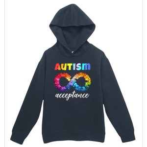 Colorful Puzzle Infinity Acceptance Autism Funny Gift Urban Pullover Hoodie