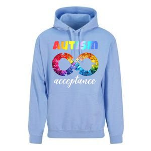 Colorful Puzzle Infinity Acceptance Autism Funny Gift Unisex Surf Hoodie