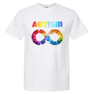 Colorful Puzzle Infinity Acceptance Autism Funny Gift Garment-Dyed Heavyweight T-Shirt