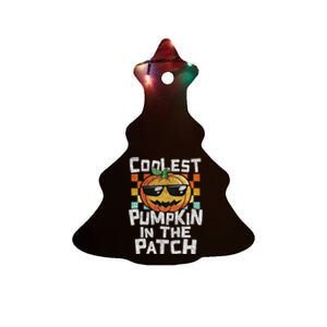 Coolest Pumpkin In The Patch Halloween Girls Ceramic Tree Ornament