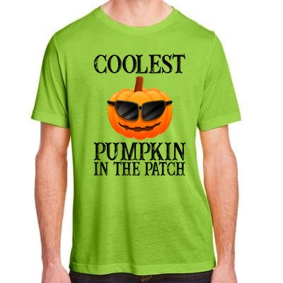 Coolest Pumpkin In The Patch Funny Halloween Adult ChromaSoft Performance T-Shirt