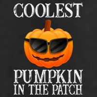 Coolest Pumpkin In The Patch Funny Halloween 7 Panel Mesh Trucker Snapback Hat