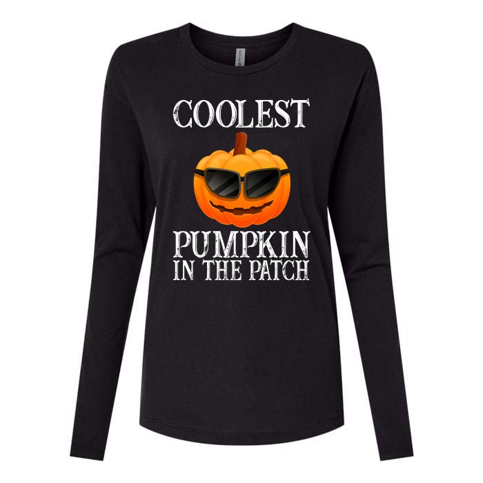 Coolest Pumpkin In The Patch Funny Halloween Womens Cotton Relaxed Long Sleeve T-Shirt