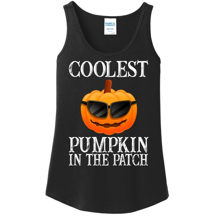 Coolest Pumpkin In The Patch Funny Halloween Ladies Essential Tank