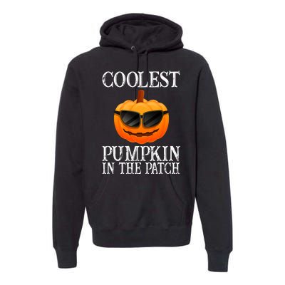 Coolest Pumpkin In The Patch Funny Halloween Premium Hoodie