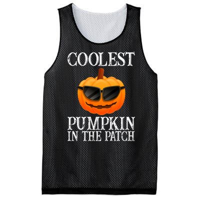 Coolest Pumpkin In The Patch Funny Halloween Mesh Reversible Basketball Jersey Tank