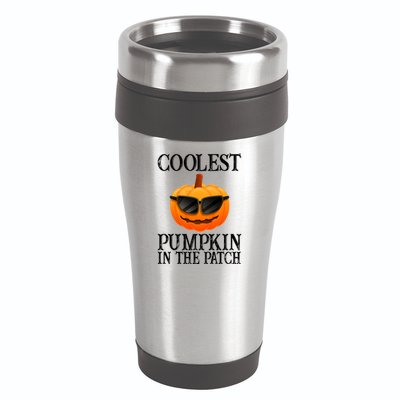 Coolest Pumpkin In The Patch Funny Halloween 16oz Travel Tumbler