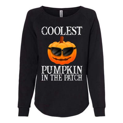 Coolest Pumpkin In The Patch Funny Halloween Womens California Wash Sweatshirt