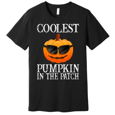 Coolest Pumpkin In The Patch Funny Halloween Premium T-Shirt