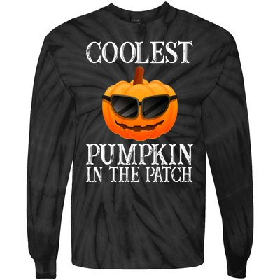 Coolest Pumpkin In The Patch Funny Halloween Tie-Dye Long Sleeve Shirt