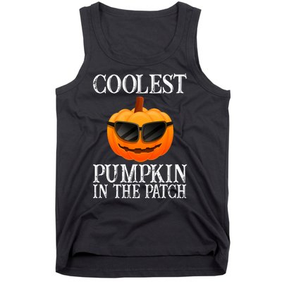 Coolest Pumpkin In The Patch Funny Halloween Tank Top