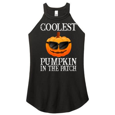 Coolest Pumpkin In The Patch Funny Halloween Women's Perfect Tri Rocker Tank