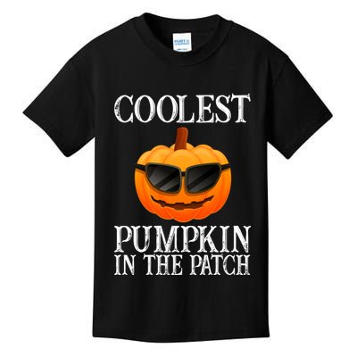 Coolest Pumpkin In The Patch Funny Halloween Kids T-Shirt