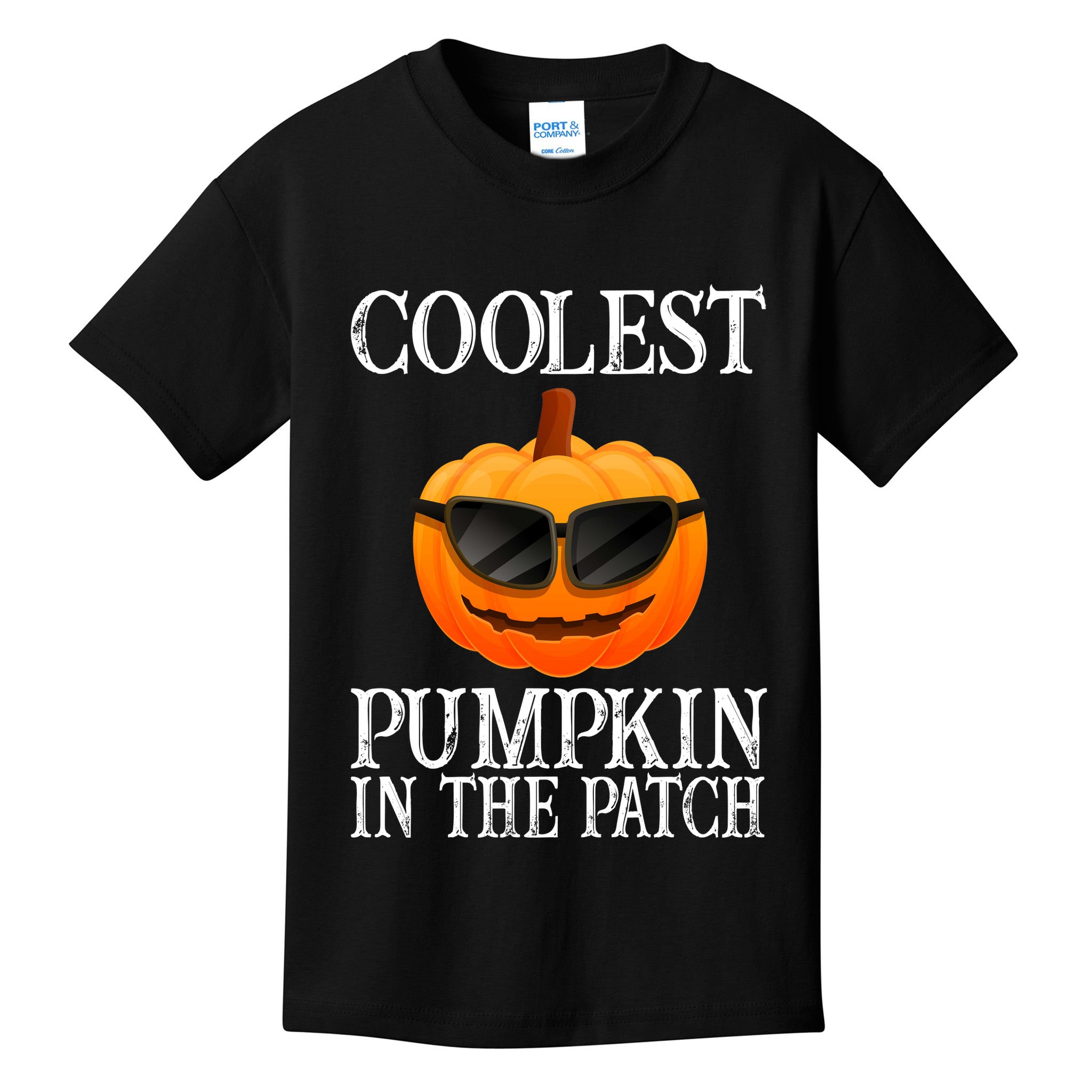Coolest Pumpkin In The Patch Funny Halloween Kids T-Shirt