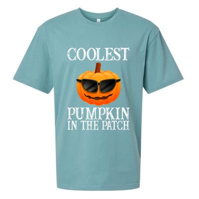 Coolest Pumpkin In The Patch Funny Halloween Sueded Cloud Jersey T-Shirt