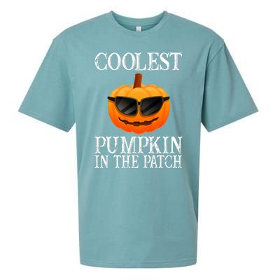 Coolest Pumpkin In The Patch Funny Halloween Sueded Cloud Jersey T-Shirt