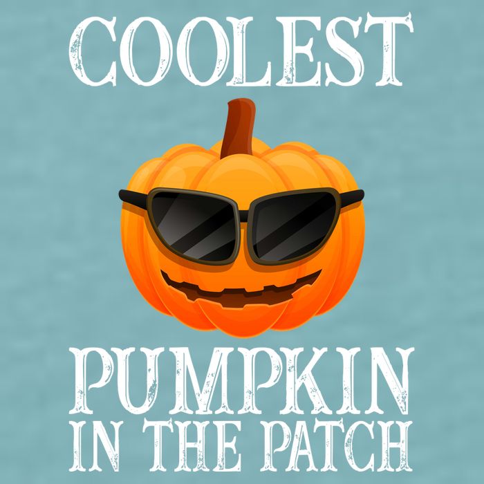 Coolest Pumpkin In The Patch Funny Halloween Sueded Cloud Jersey T-Shirt