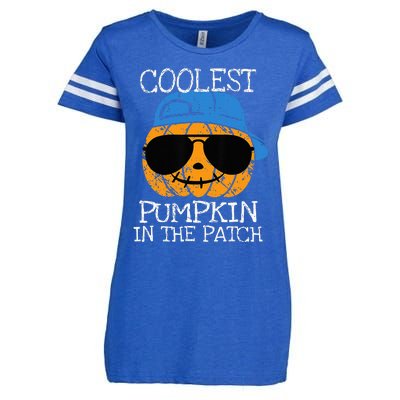 Coolest Pumpkin In The Patch Halloween Enza Ladies Jersey Football T-Shirt