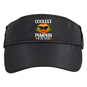 Coolest Pumpkin In The Patch Sunglasses Pumpkin Halloween Gift Adult Drive Performance Visor