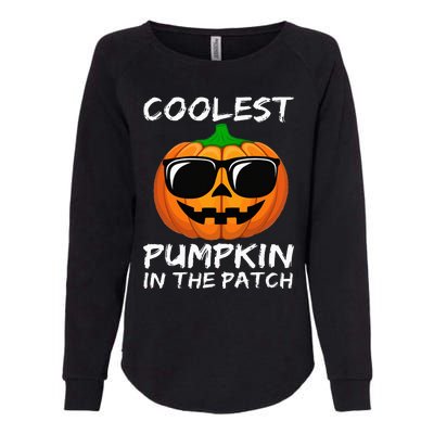 Coolest Pumpkin In The Patch Funny Halloween Womens California Wash Sweatshirt