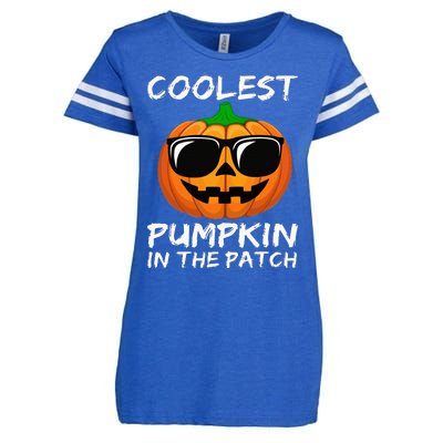 Coolest Pumpkin In The Patch Funny Halloween Enza Ladies Jersey Football T-Shirt