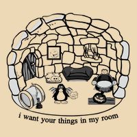 Club Penguin I Want Your Things In My Room Bag