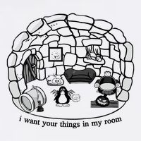 Club Penguin I Want Your Things In My Room Cooling Performance Crew T-Shirt