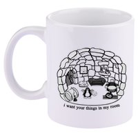 Club Penguin I Want Your Things In My Room 11oz C Handle Ceramic Mug
