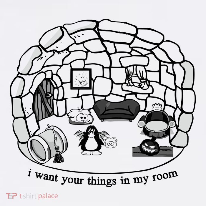 Club Penguin I Want Your Things In My Room 11oz C Handle Ceramic Mug