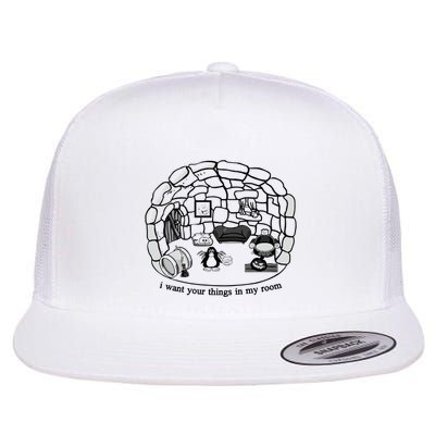 Club Penguin I Want Your Things In My Room Flatbill Hat