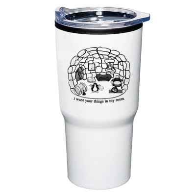 Club Penguin I Want Your Things In My Room Tumbler