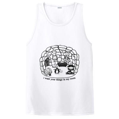Club Penguin I Want Your Things In My Room PosiCharge Competitor Tank