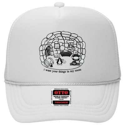 Club Penguin I Want Your Things In My Room Trucker Hat