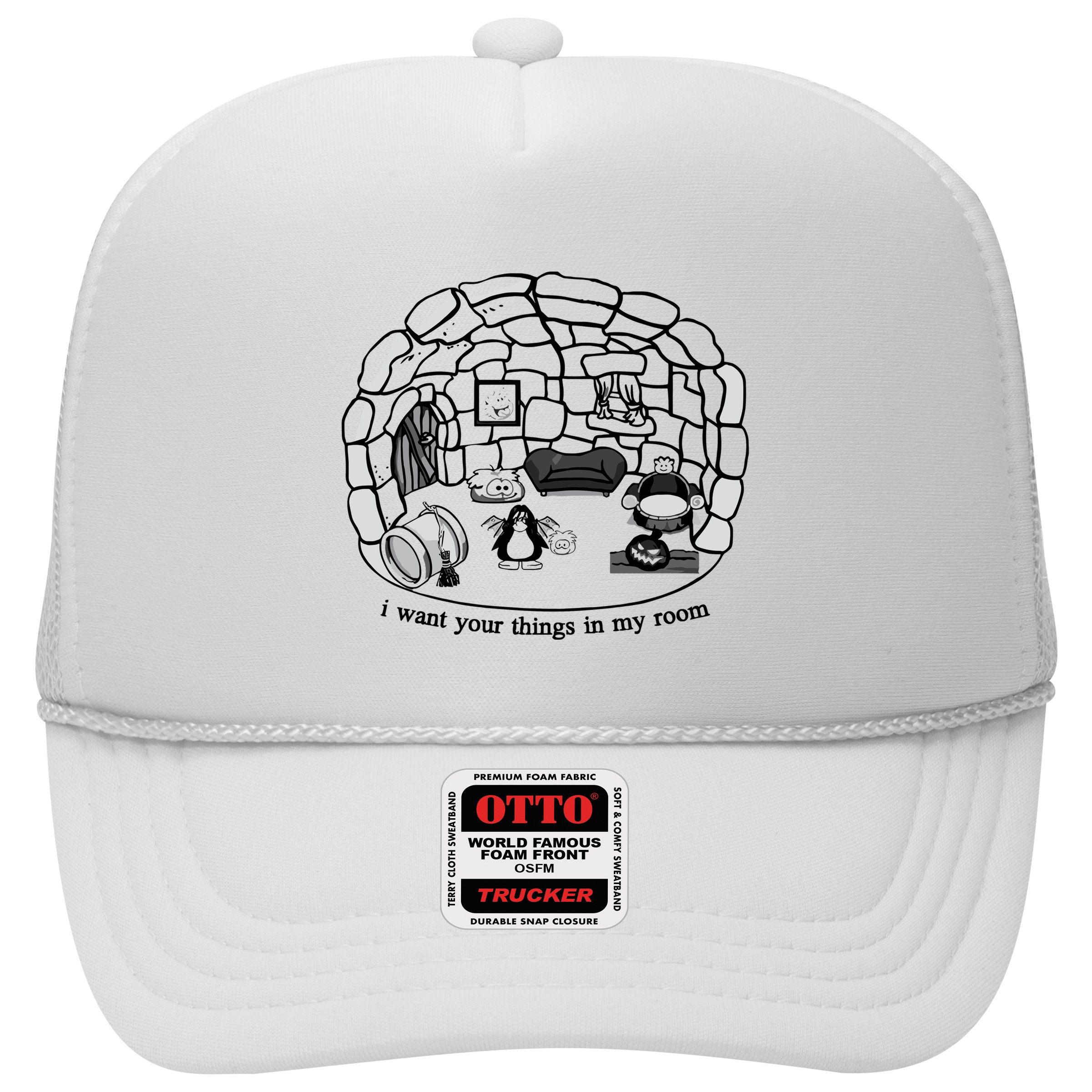 Club Penguin I Want Your Things In My Room Hat