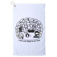 Club Penguin I Want Your Things In My Room Golf Towel