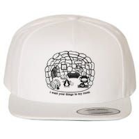 Club Penguin I Want Your Things In My Room Wool Snapback Cap