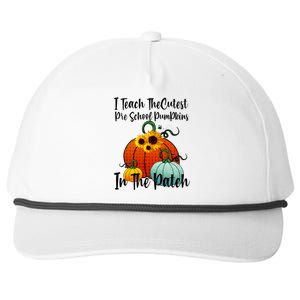 Cutest Pumpkins In Patch Pre School Teacher Fall Halloween Snapback Five-Panel Rope Hat