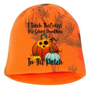 Cutest Pumpkins In Patch Pre School Teacher Fall Halloween Kati - Camo Knit Beanie