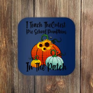 Cutest Pumpkins In Patch Pre School Teacher Fall Halloween Coaster