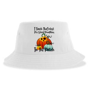 Cutest Pumpkins In Patch Pre School Teacher Fall Halloween Sustainable Bucket Hat