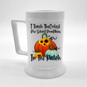 Cutest Pumpkins In Patch Pre School Teacher Fall Halloween Beer Stein