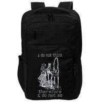 Cat Philosopher I Do Not Think Therefore I Do Not Am Impact Tech Backpack